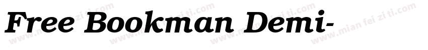 Free Bookman Demi字体转换